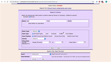 maryland judiciary case search secure portal